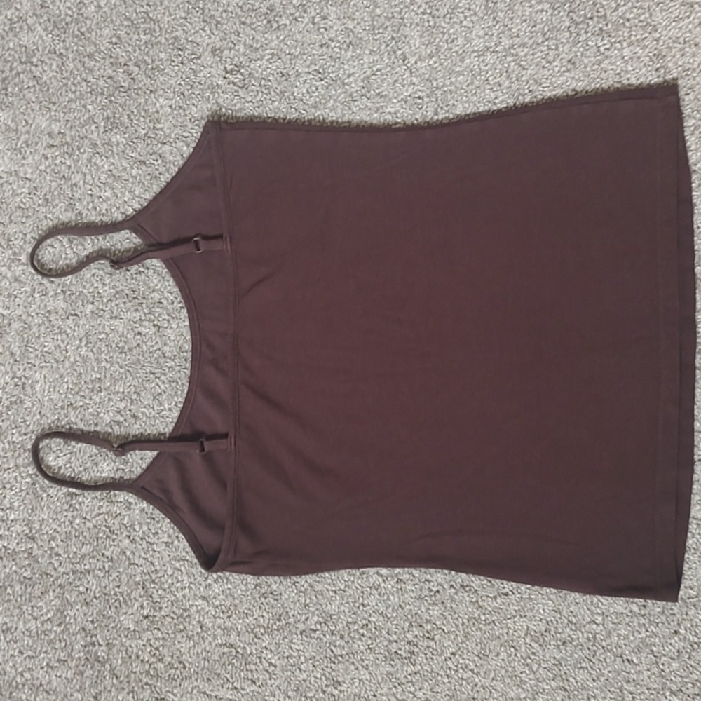 Old Navy Size Small First-Layer Brown Cami Tank Top With Adjustable Straps - Picture 6 of 9